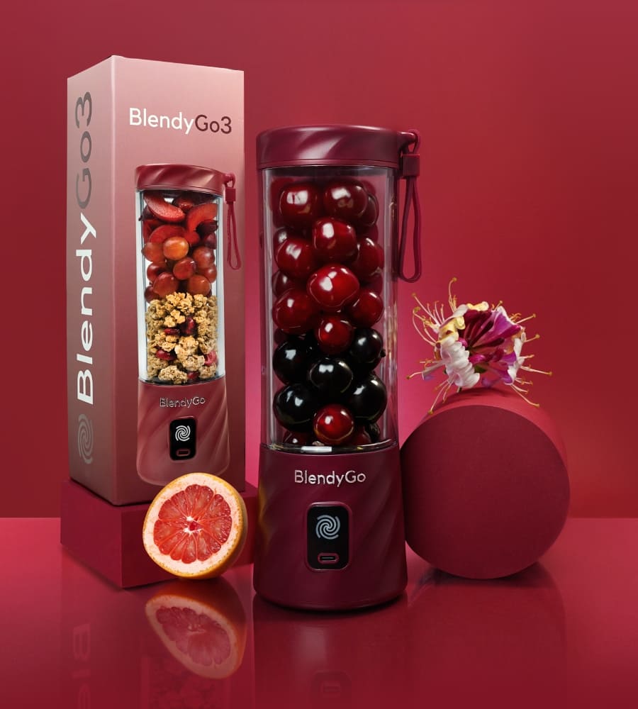 Blender bezprzewodowy blendygo 3 przenośny bordowy